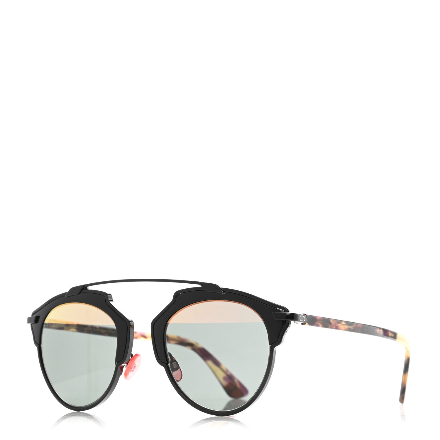 Christian Dior SO REAL Havana サングラス CHRISTIAN DIOR SO REAL Rose Mirrored Blue Havana Sunglasses