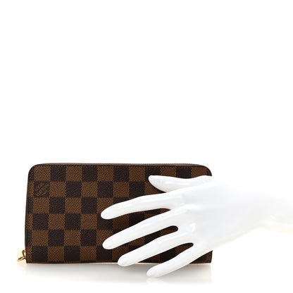 Louis Vuitton Damier Ebene Zippy Wallet Rose Ballerine 2 of 6