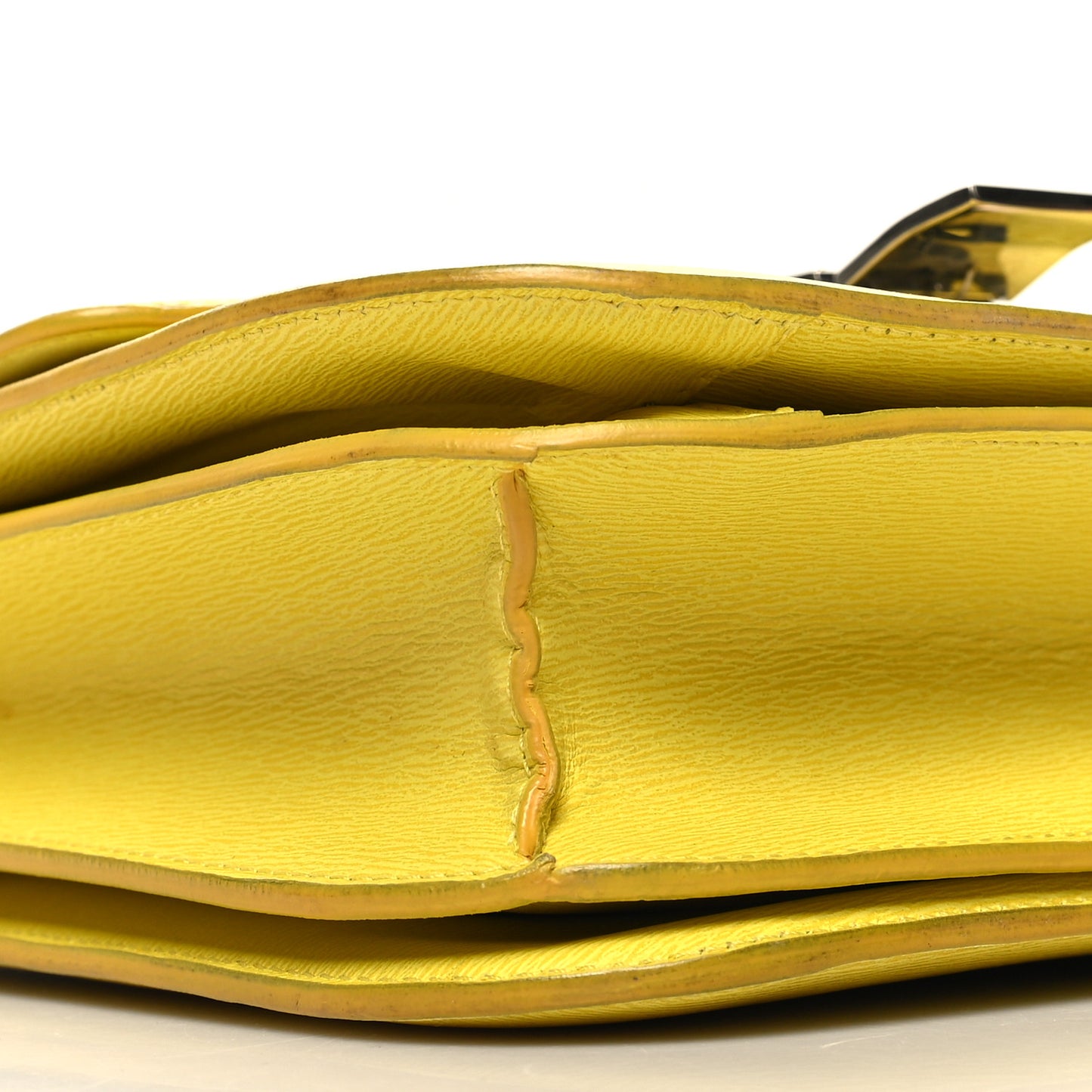 Liege Calfskin Medium Classic Box Flap Bag Fluo Yellow