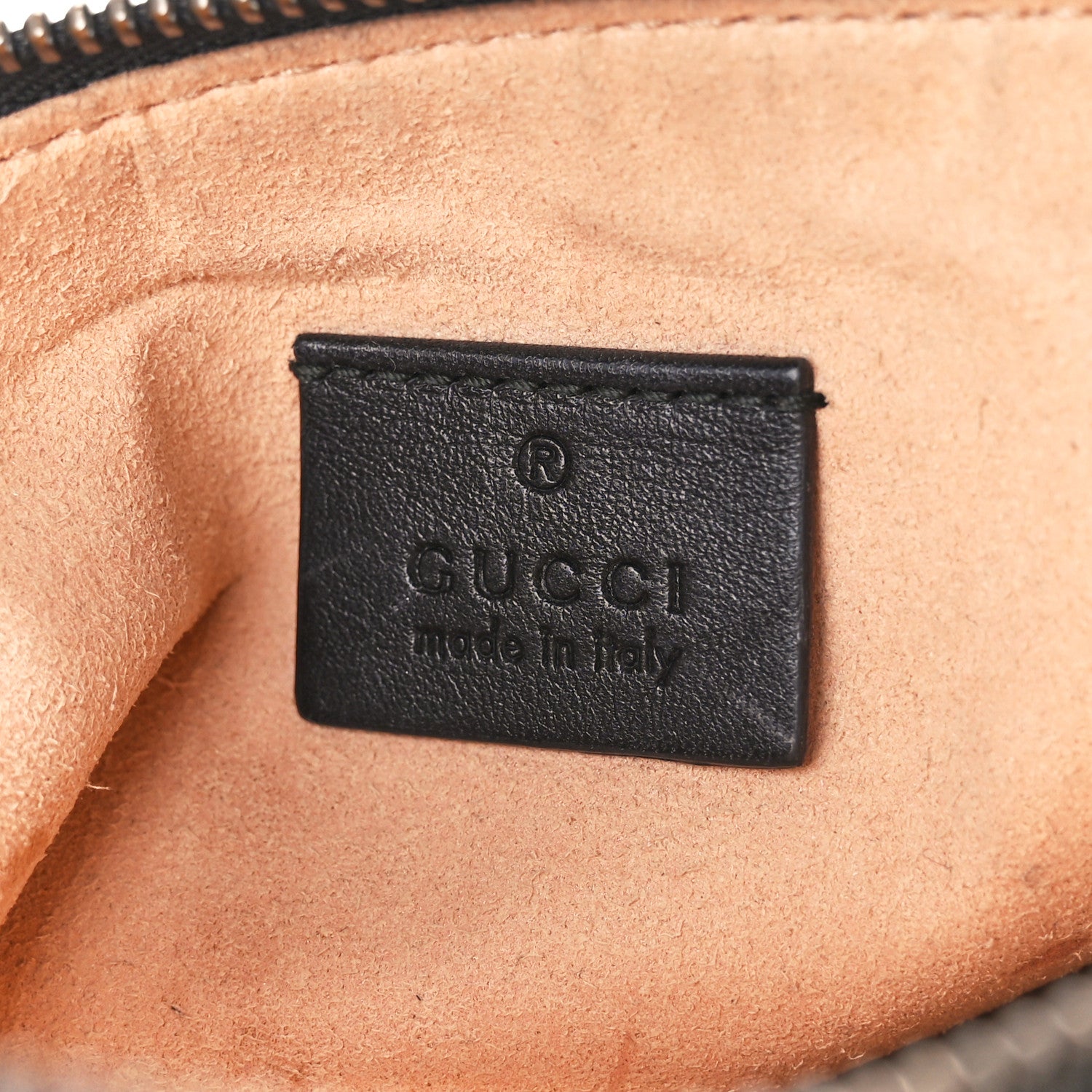 Gucci Calfskin Matelasse Small GG Marmont Double Zip Shoulder Bag Black 6 of 14