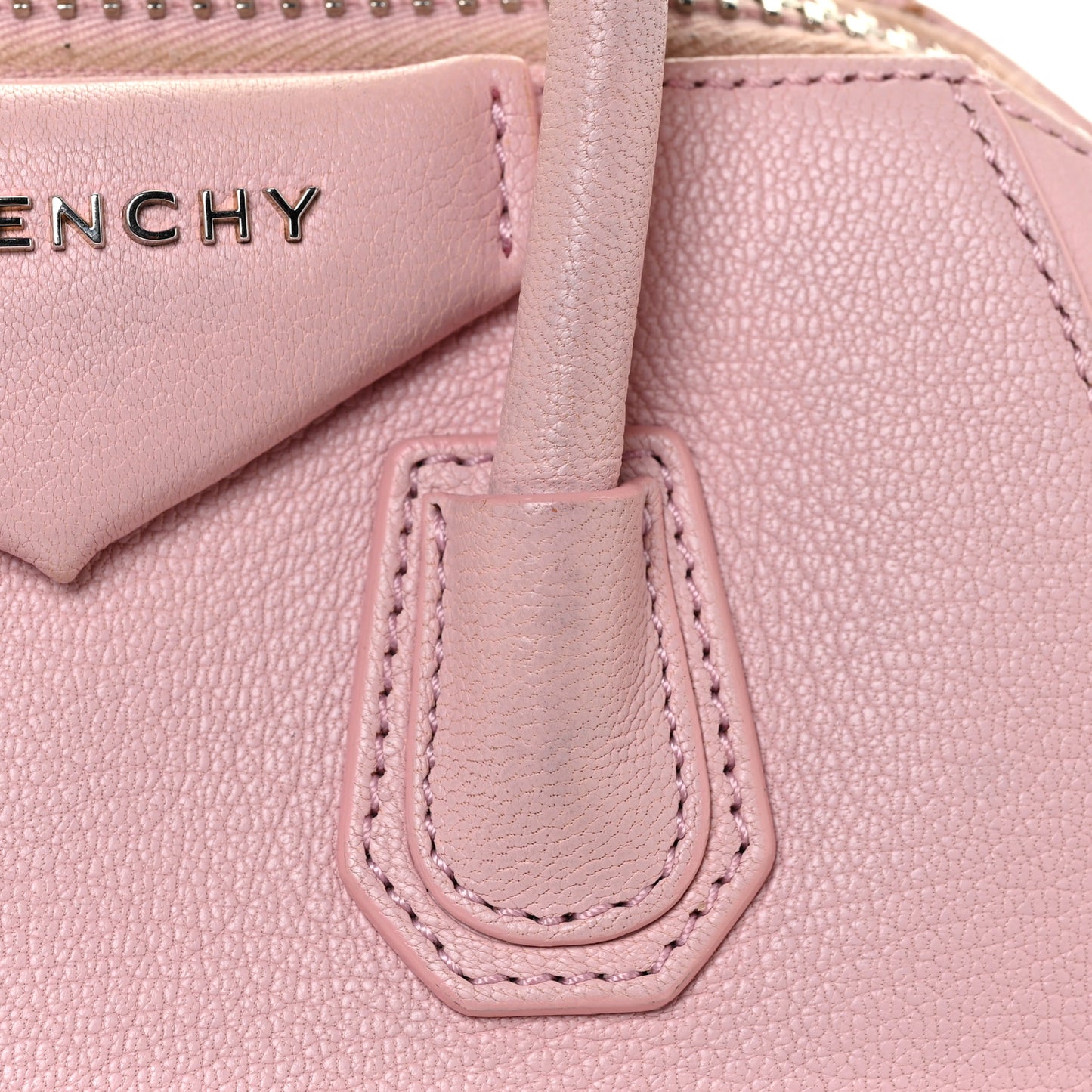 Sugar Goatskin Mini Antigona Pink