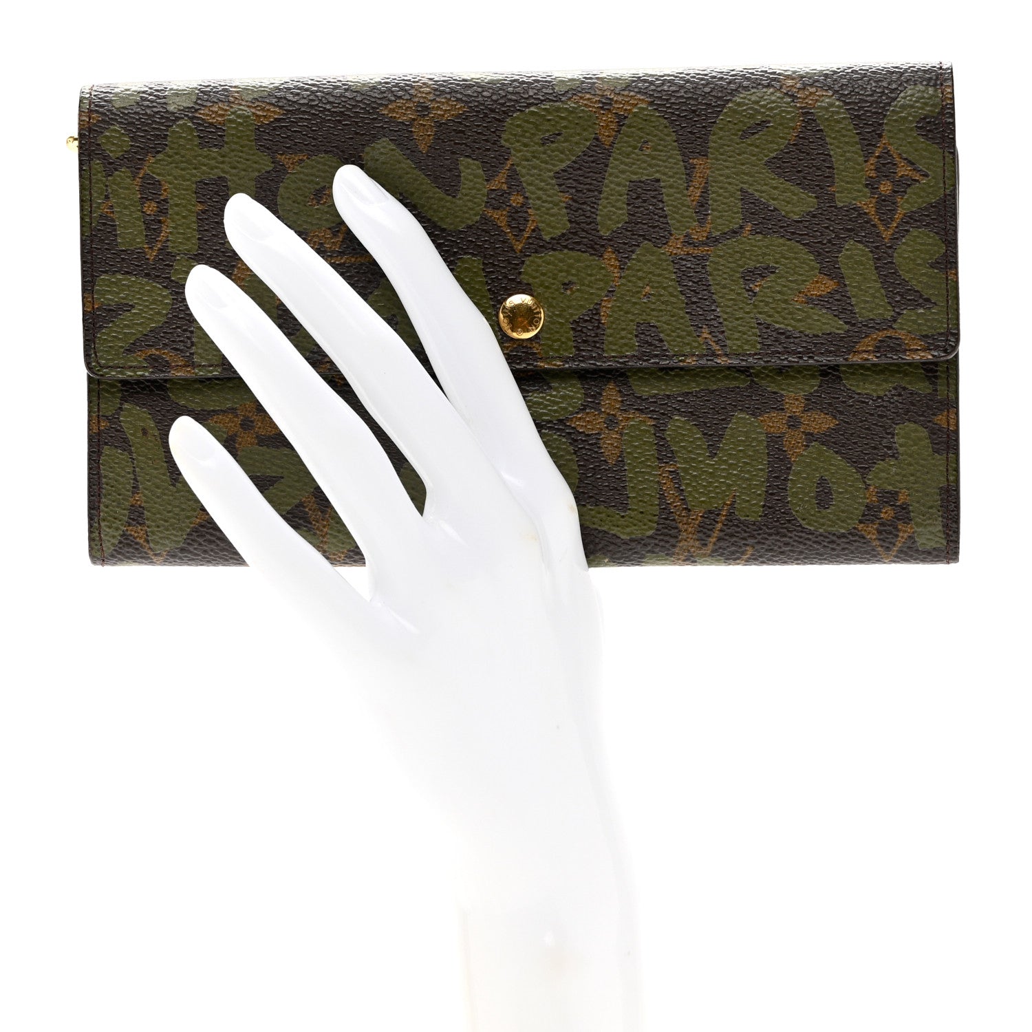 Louis Vuitton Monogram Graffiti Porte-Monnaie Wallet Kaki 2 of 7