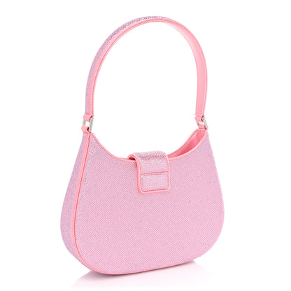 Alexander Wang Mesh Crystal Rhinestone Small Legacy Hobo Prism Pink 3 of 10