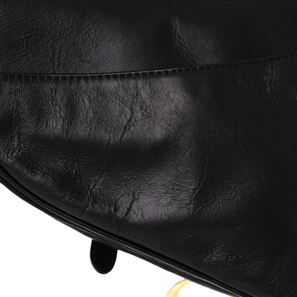 Christian Dior Calfskin Saddle Bag Black 14 of 24