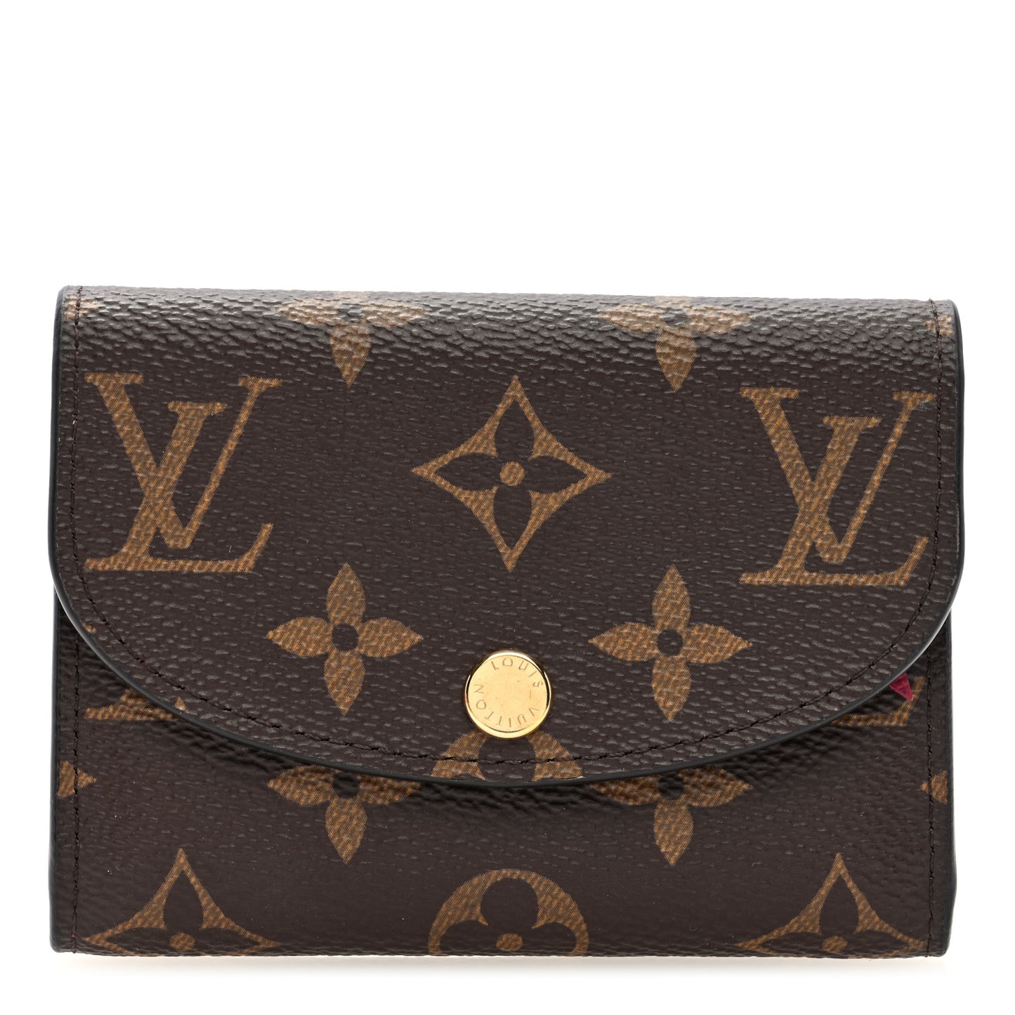 Monogram Rosalie Coin Purse Fuchsia