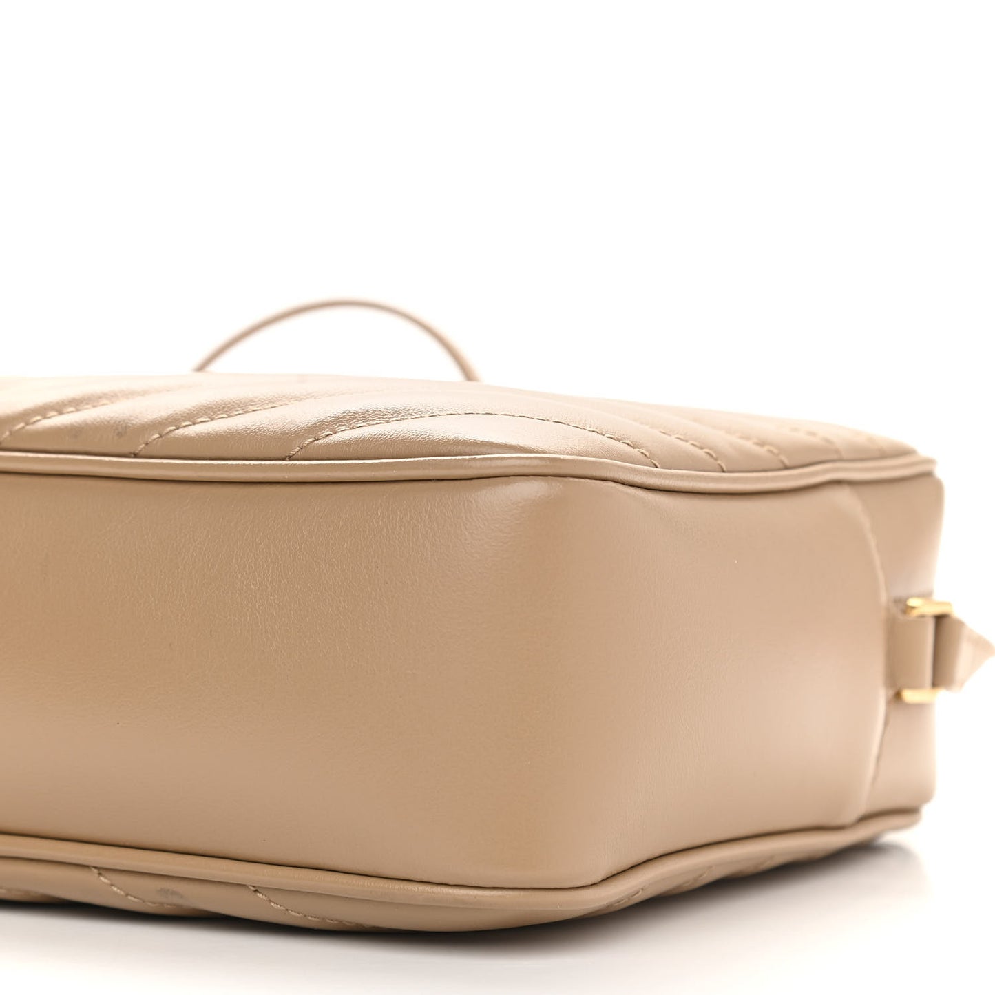 Calfskin Matelasse Monogram Lou Camera Bag Dark Latte