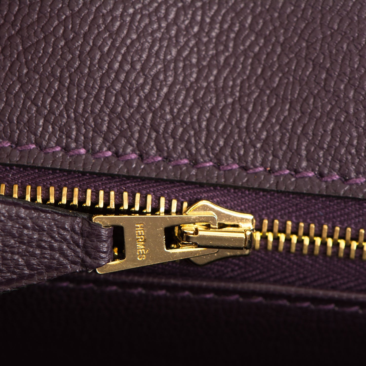 Chevre Mysore Horseshoe Birkin 30 Curry Raisin