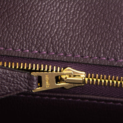 Hermes Chevre Mysore Horseshoe Birkin 30 Curry Raisin 21 of 23