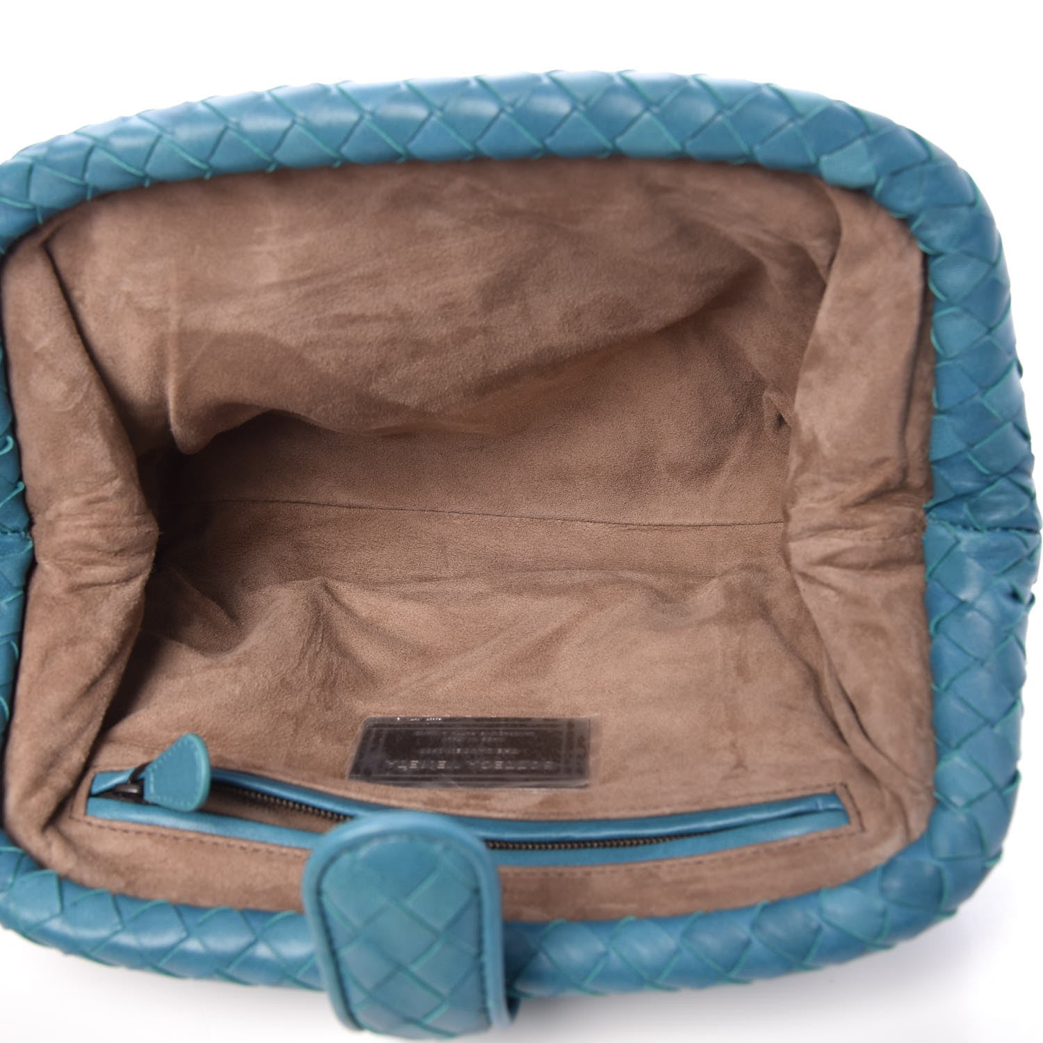 Bottega Veneta Nappa Intrecciato The Lauren 1980 Clutch Aqua 5 of 7