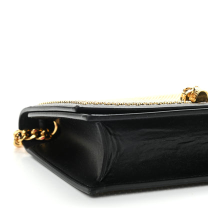 Alexander McQueen Calfskin Studded Skull Small Crossbody Bag Black 8 of 11