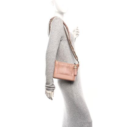 Chanel Snakeskin Small Gabrielle Hobo Pink 2 of 11