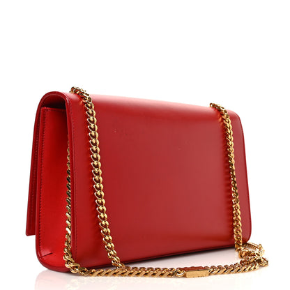 Saint Laurent Smooth Calfskin Medium Classic Monogram Kate Tassel Satchel Lipstick Red 3 of 10