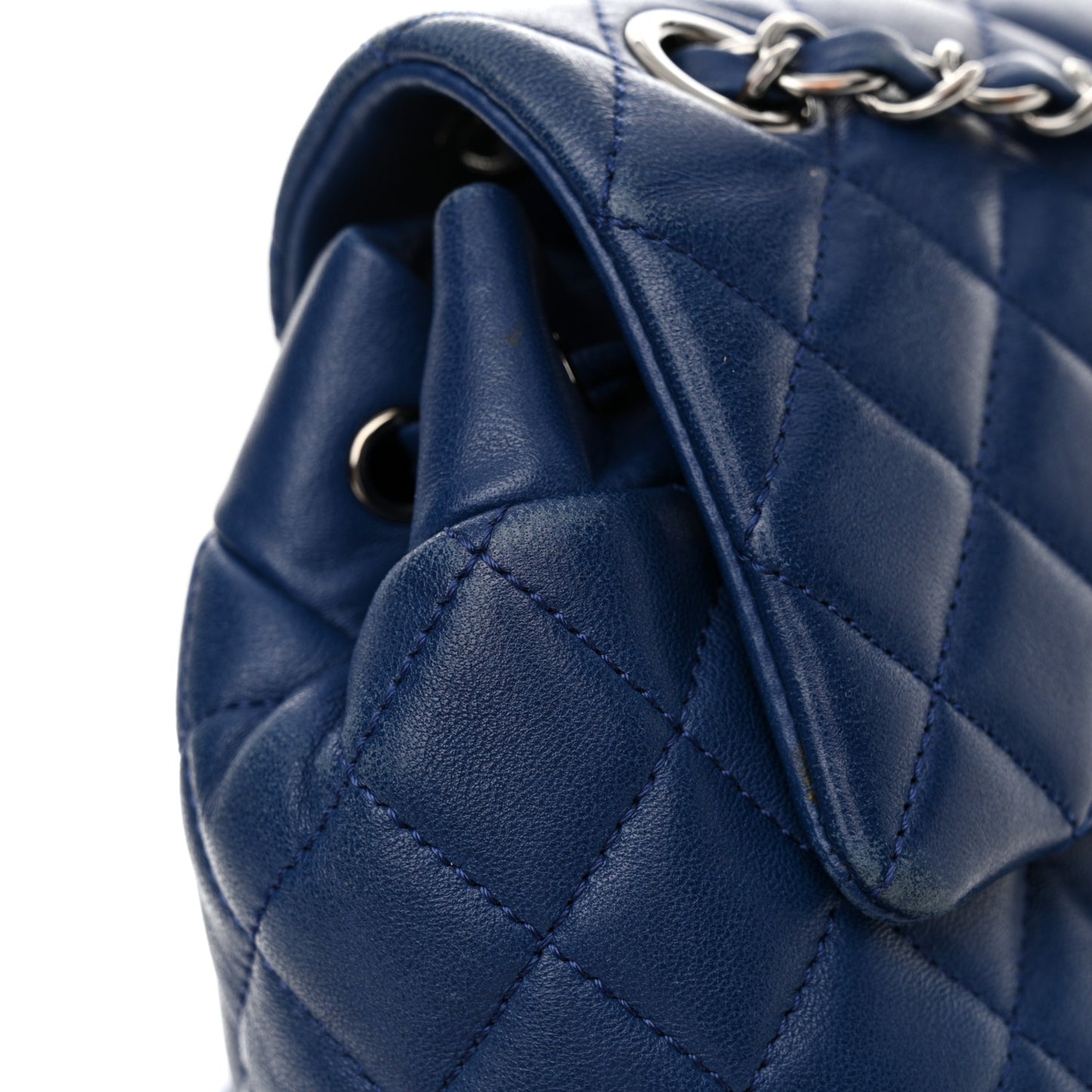 Lambskin Quilted Small Urban Spirit Backpack Blue