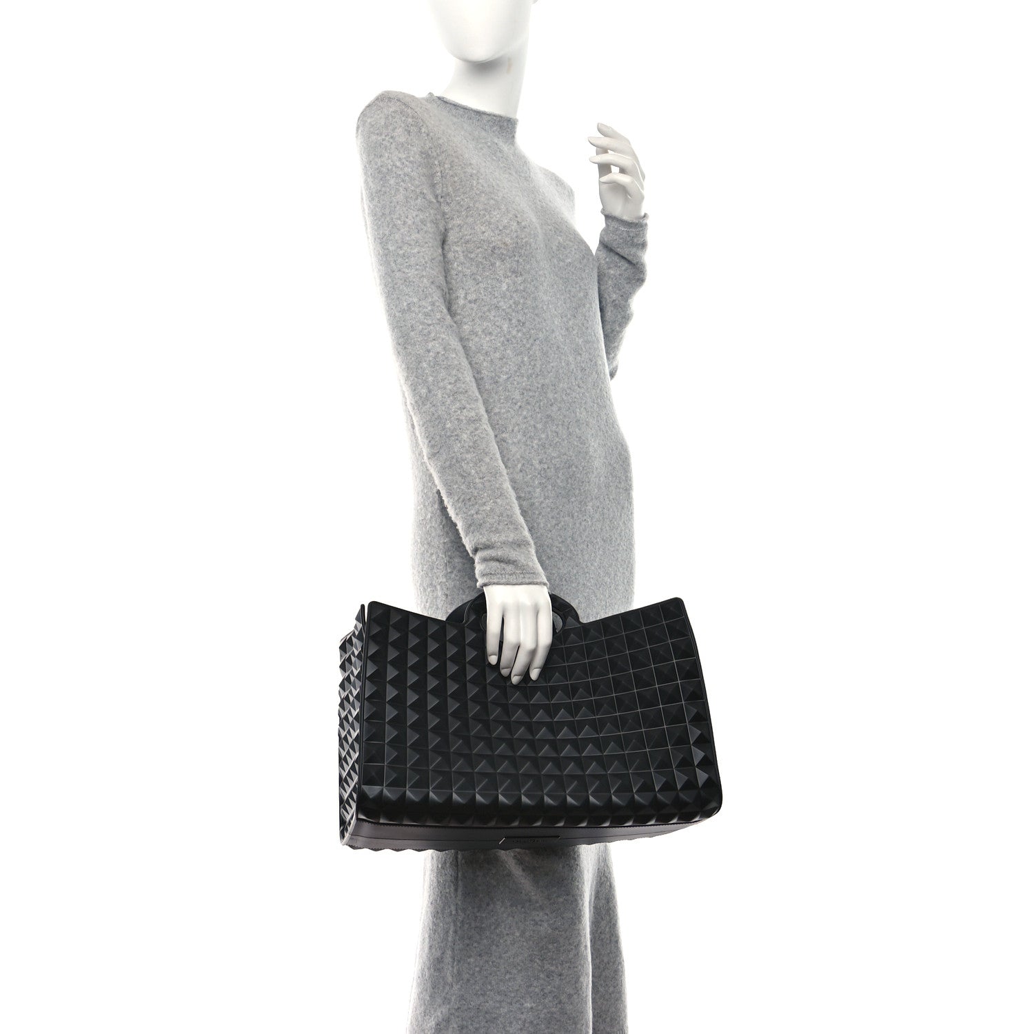 Valentino Garavani Rubber Le Troisieme Tote Black 2 of 8