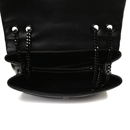 Saint Laurent Calfskin Y Quilted Monogram Medium Loulou Chain Satchel Black 4 of 17