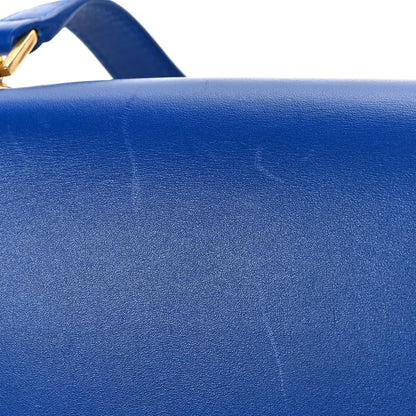 Saint Laurent Smooth Calfskin Carre Satchel Royal Blue 9 of 9