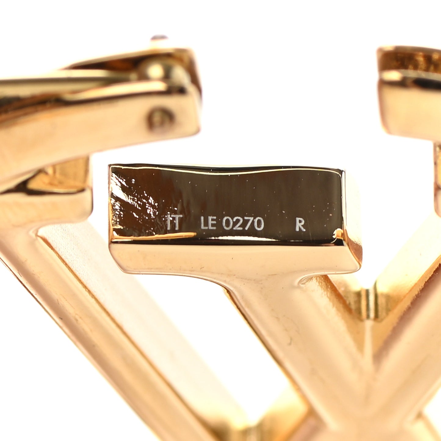 Metal Louise Hoop Earrings Gold
