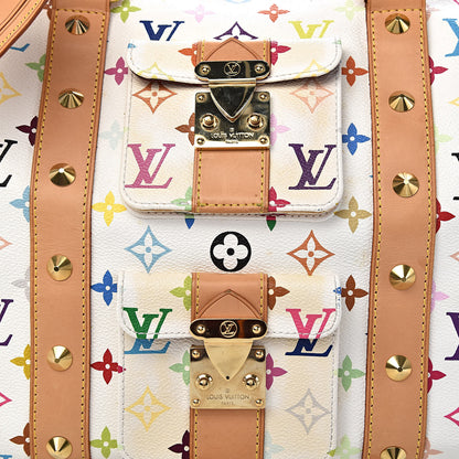 Louis Vuitton Monogram Multicolor Keepall 45 White 9 of 9