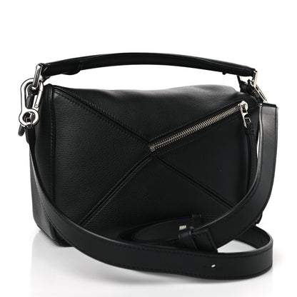 Loewe Calfskin Small Puzzle Bag Black 3 of 8