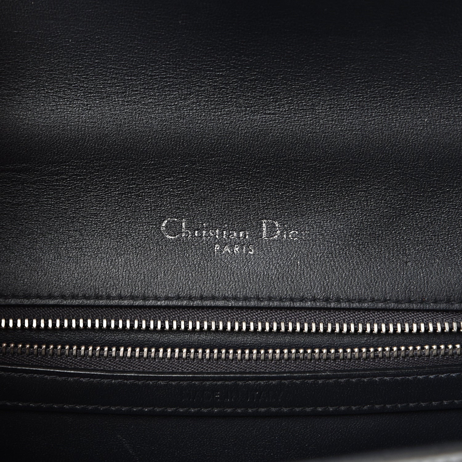 Christian Dior Metallic Patent Micro-Cannage Medium Diorama Flap Bag Silver 5 of 14