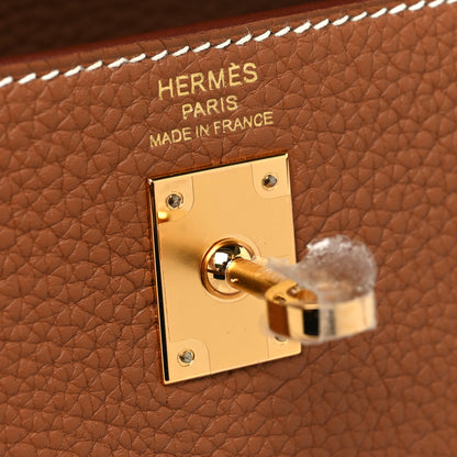 Hermes Togo Kelly Retourne 25 Gold 6 of 12