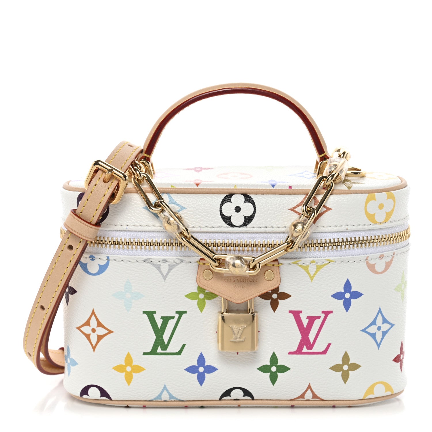 Louis Vuitton LV x TM Monogram Multicolor Vanity Chain Pouch White 1 of 9
