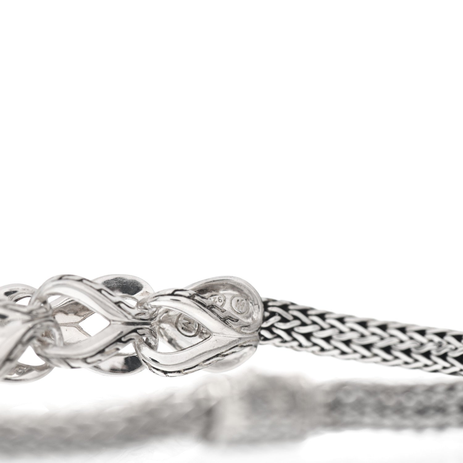 John Hardy Sterling Silver Diamond 5mm Asli Pave Station Bracelet 4 of 4