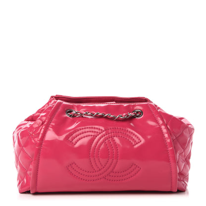 Chanel Vinyl Lipstick Ligne Accordion Tote Pink 1 of 11
