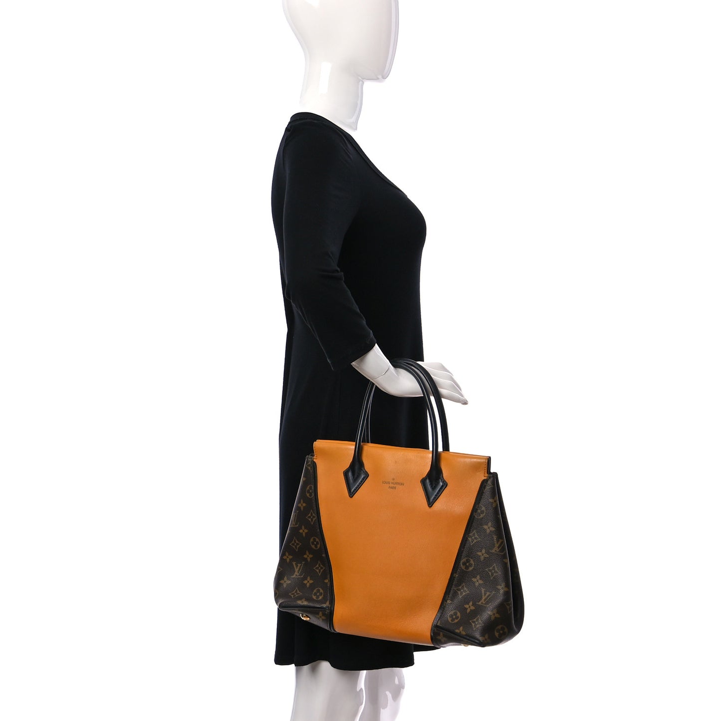 Monogram Cuir Orfevre Tote W PM Safran