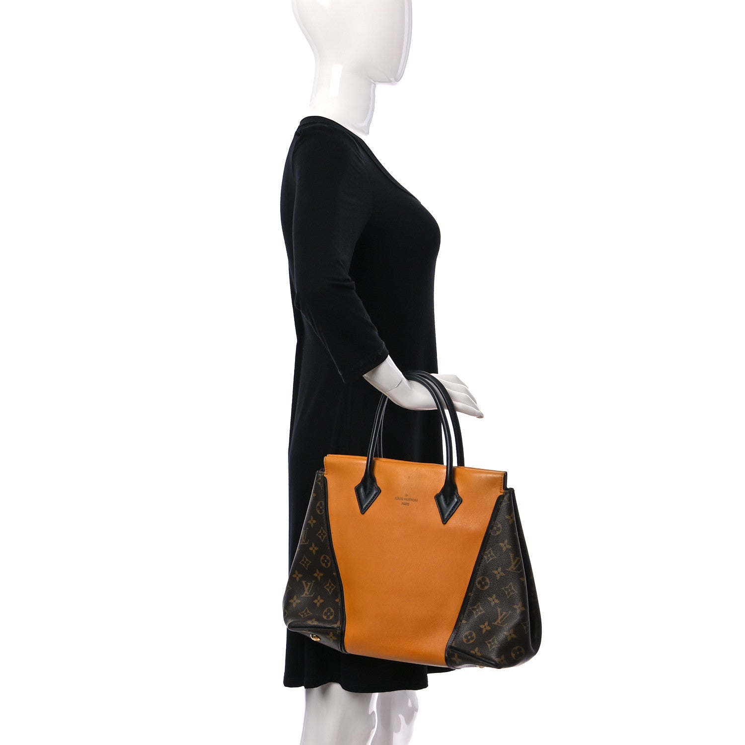 Louis Vuitton Monogram Cuir Orfevre Tote W PM Safran 2 of 12