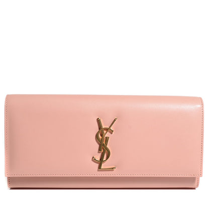 Saint Laurent Smooth Calfskin Classic Monogram Clutch Blush 1 of 8