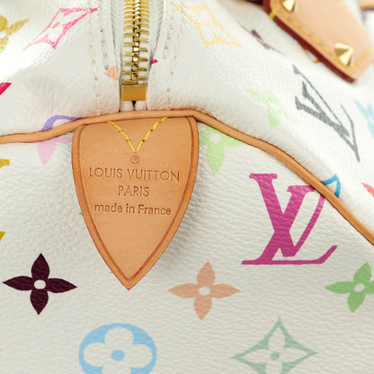 Louis Vuitton Monogram Multicolor Speedy 30 White 5 of 7