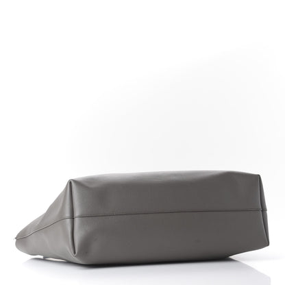 Saint Laurent Calfskin Large Shopping Tote Fog 3 of 11