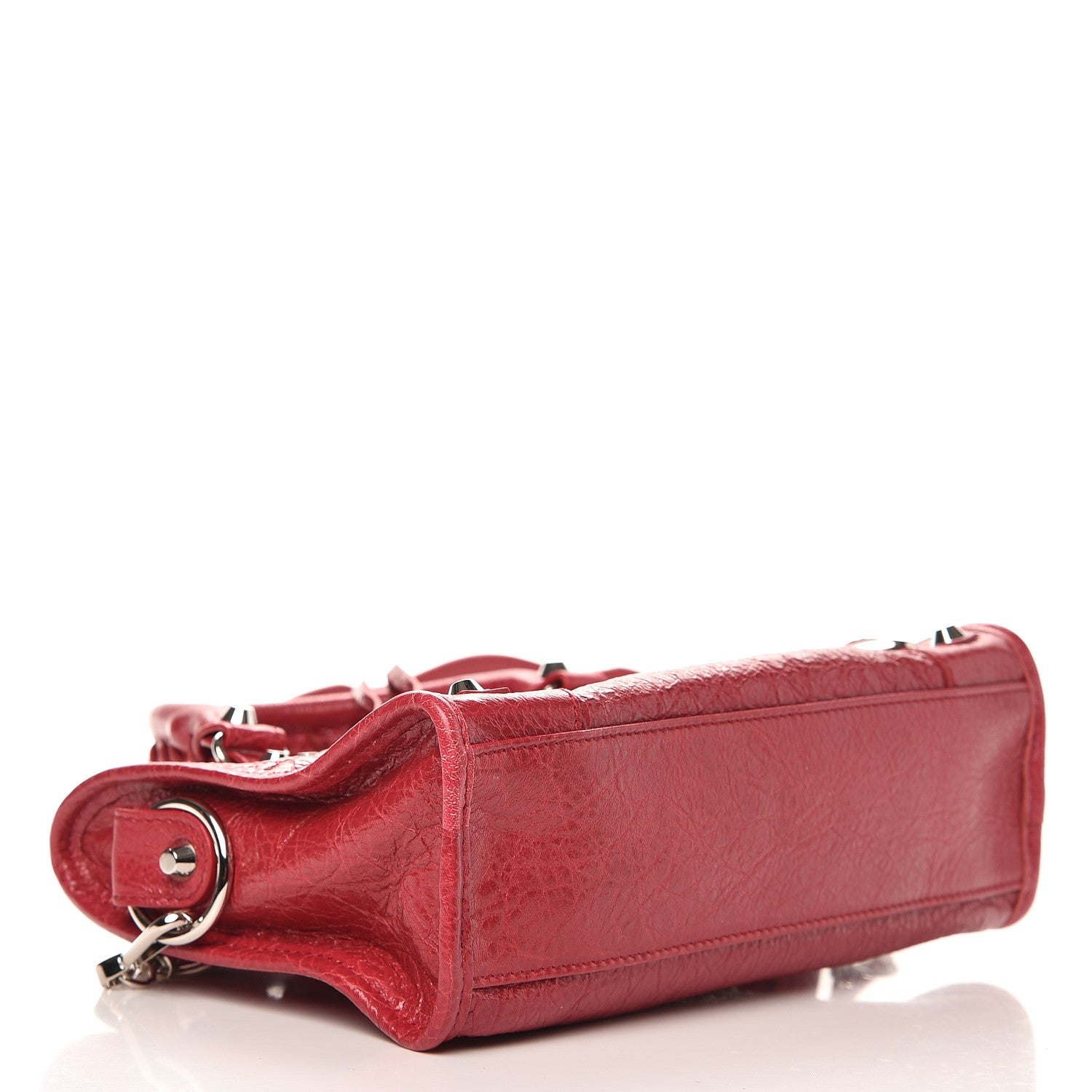 Balenciaga Agneau Classic Silver Hardware Mini City Rouge Sapphire 4 of 8