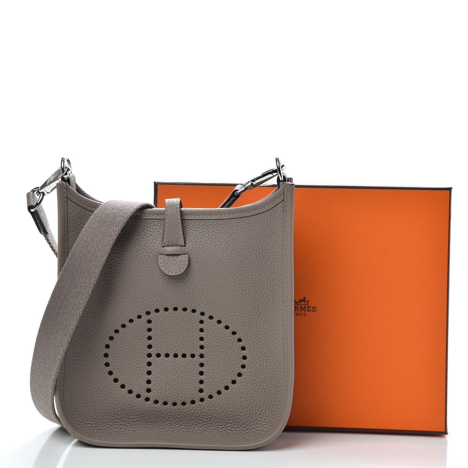 Hermes Taurillon Maurice Evelyne TPM Gris Asphalte 10 of 10