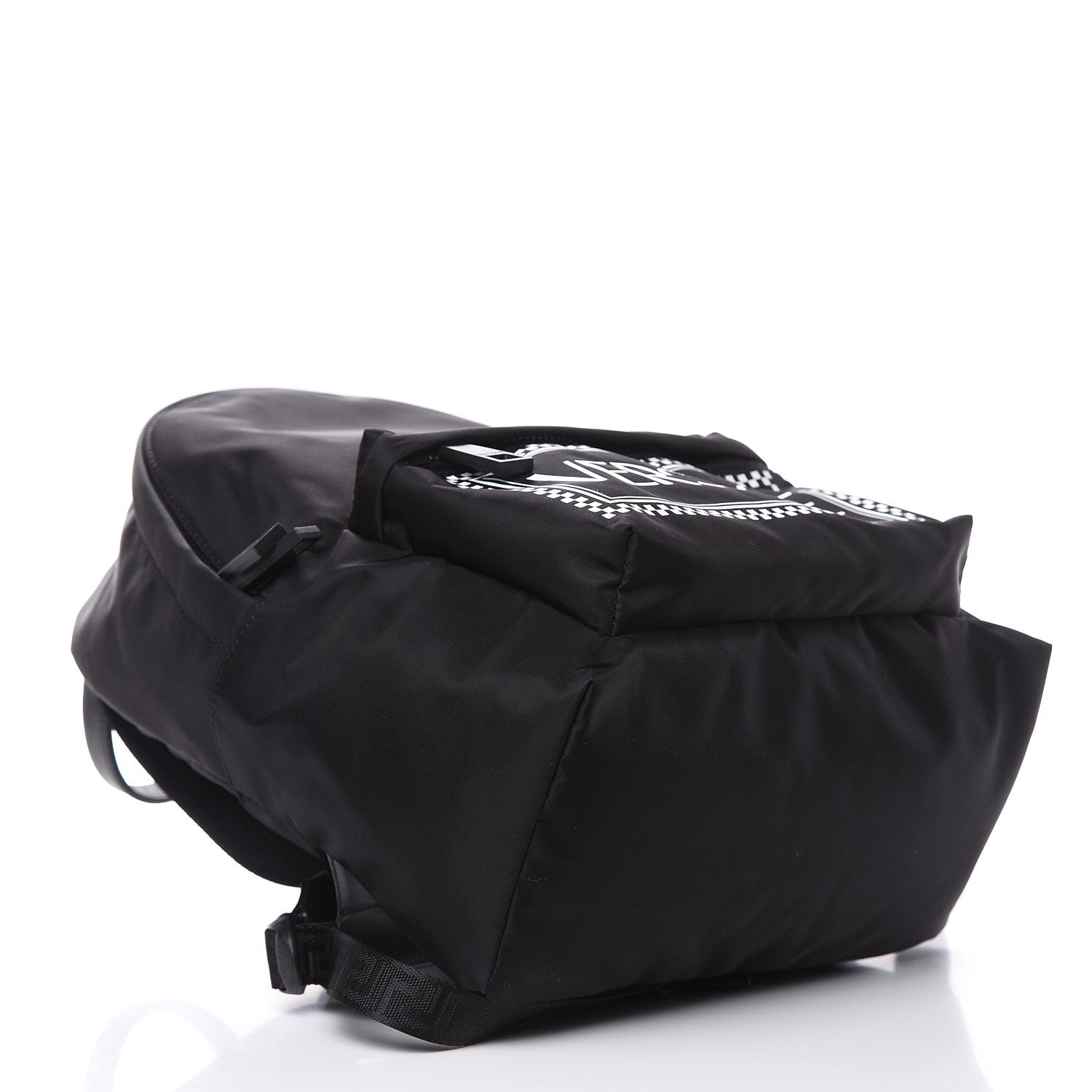 Versace Nylon 90's Vintage Young Logo Backpack Black 4 of 9