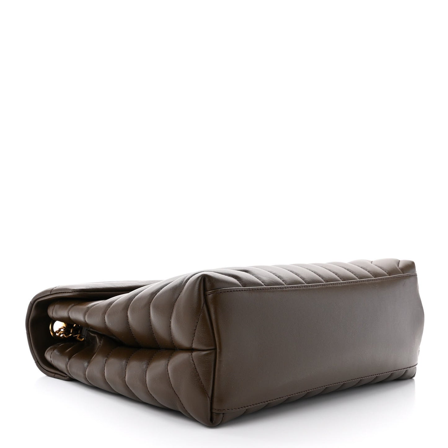 Calfskin Y Quilted Monogram Medium Loulou Chain Satchel Faggio