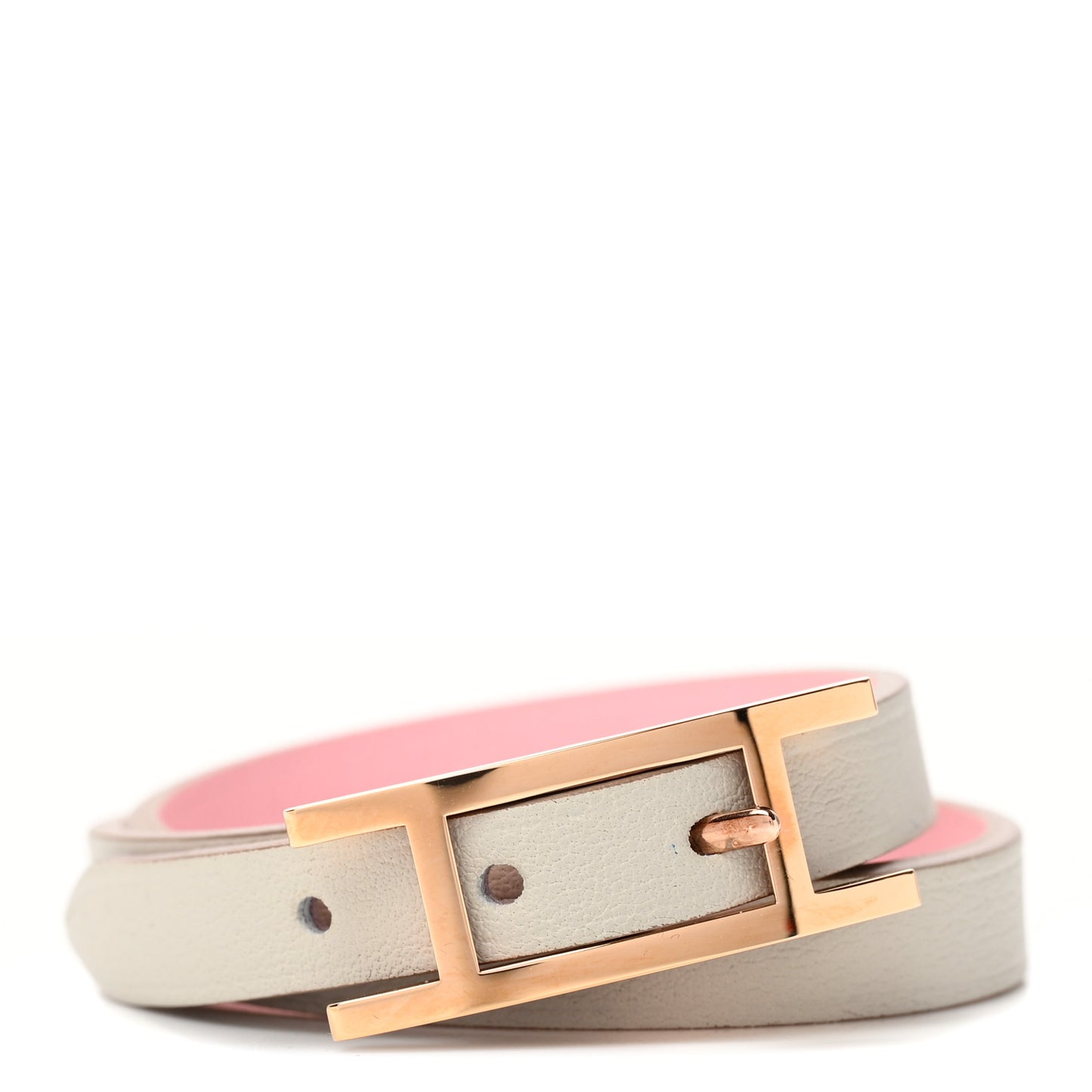 Swift Behapi Double Tour Bracelet T2 Rose Sakura Gris Perle