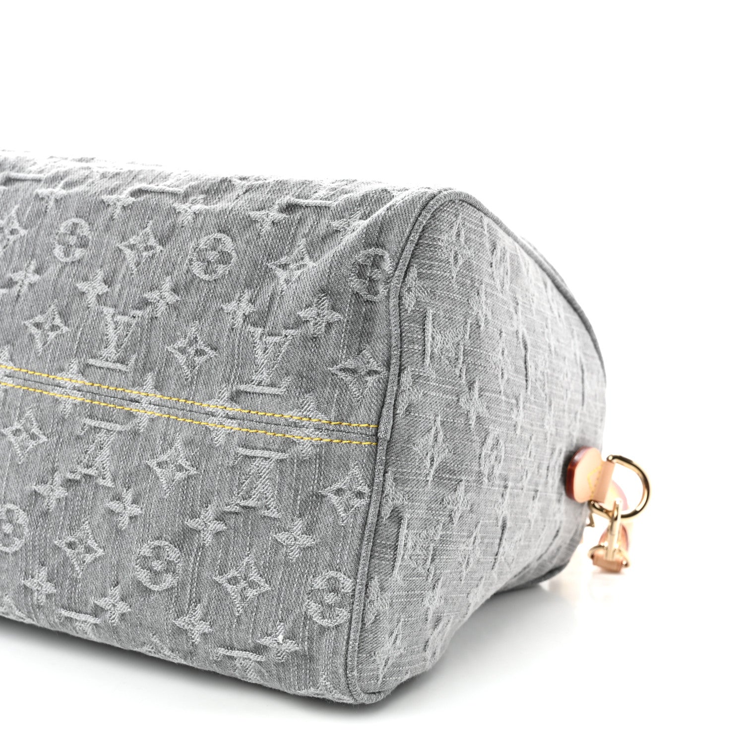 Louis Vuitton Monogram Denim Speedy Soft 30 Washed Gray 9 of 9