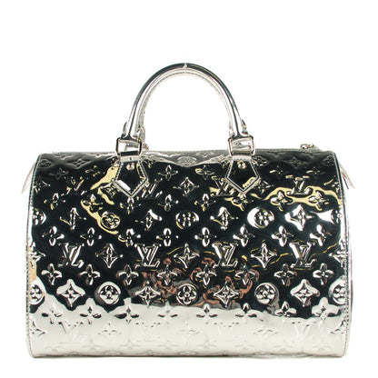Louis Vuitton Monogram Miroir Speedy 30 Silver 1 of 13