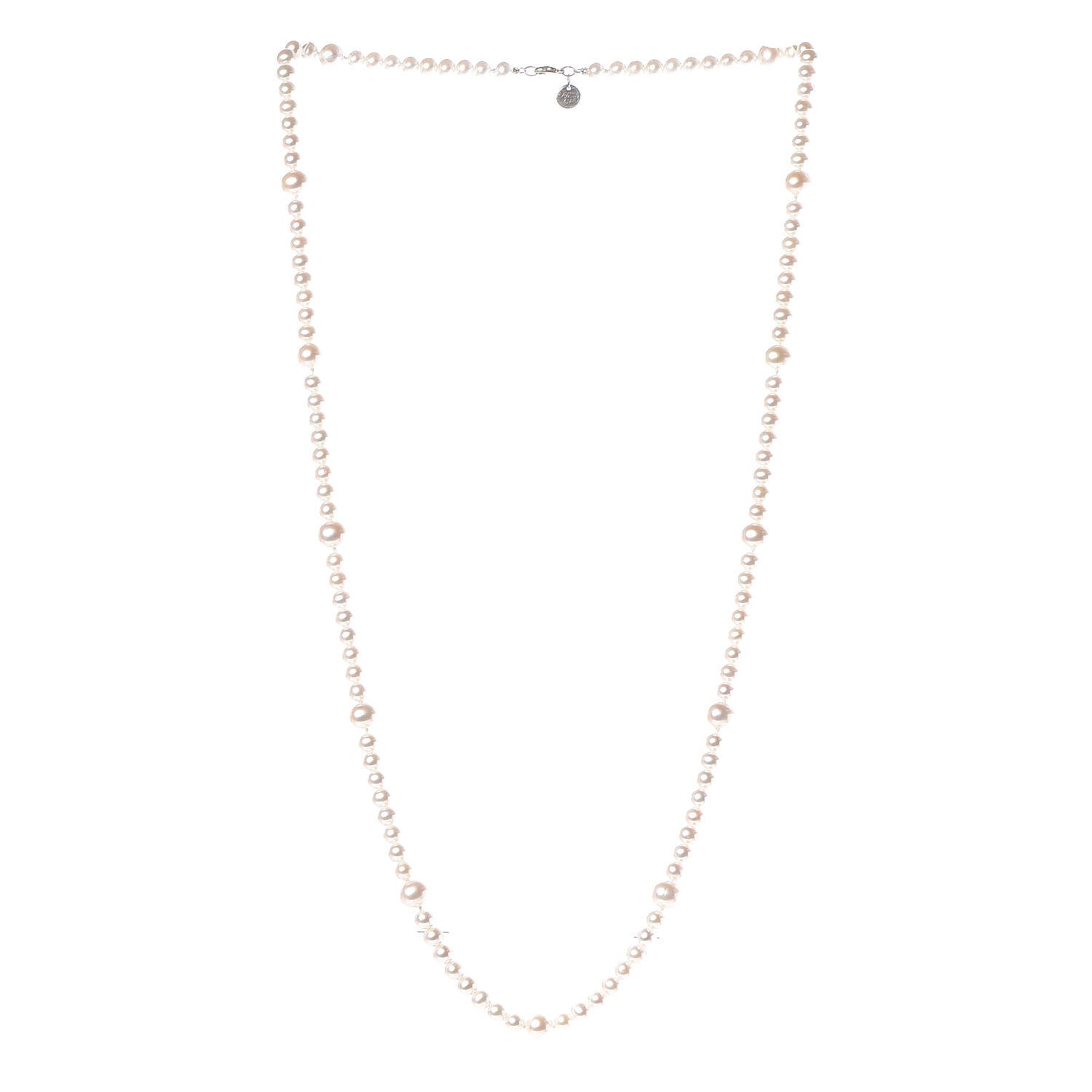 Tiffany Sterling Silver Ziegfeld Graduated Pearl Necklace 32" 3 of 7