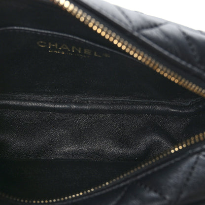 Chanel Lambskin Quilted Small Timeless Camera Case Black 5 of 9