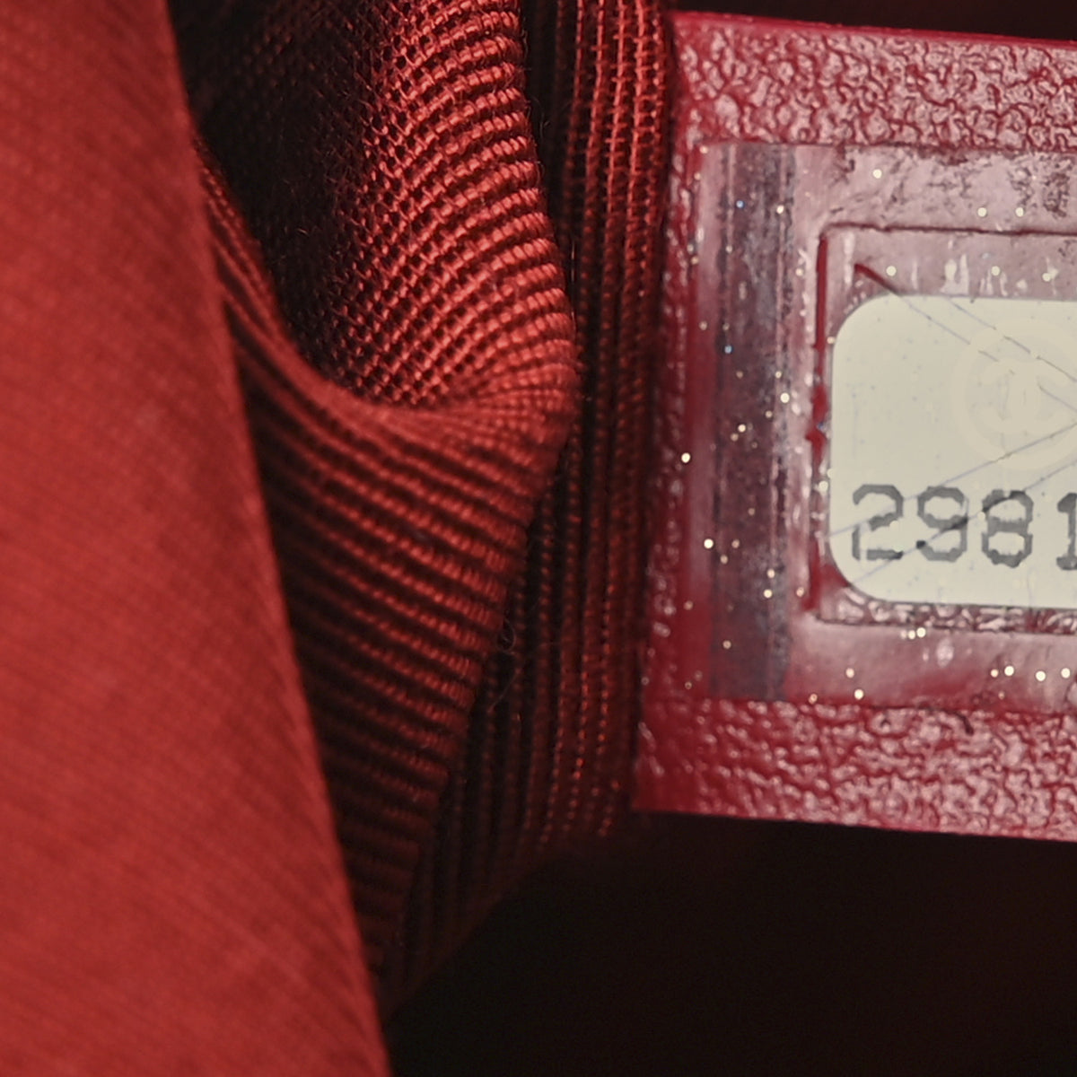 Calfskin Chain 20s Signature Bowling Bag Red