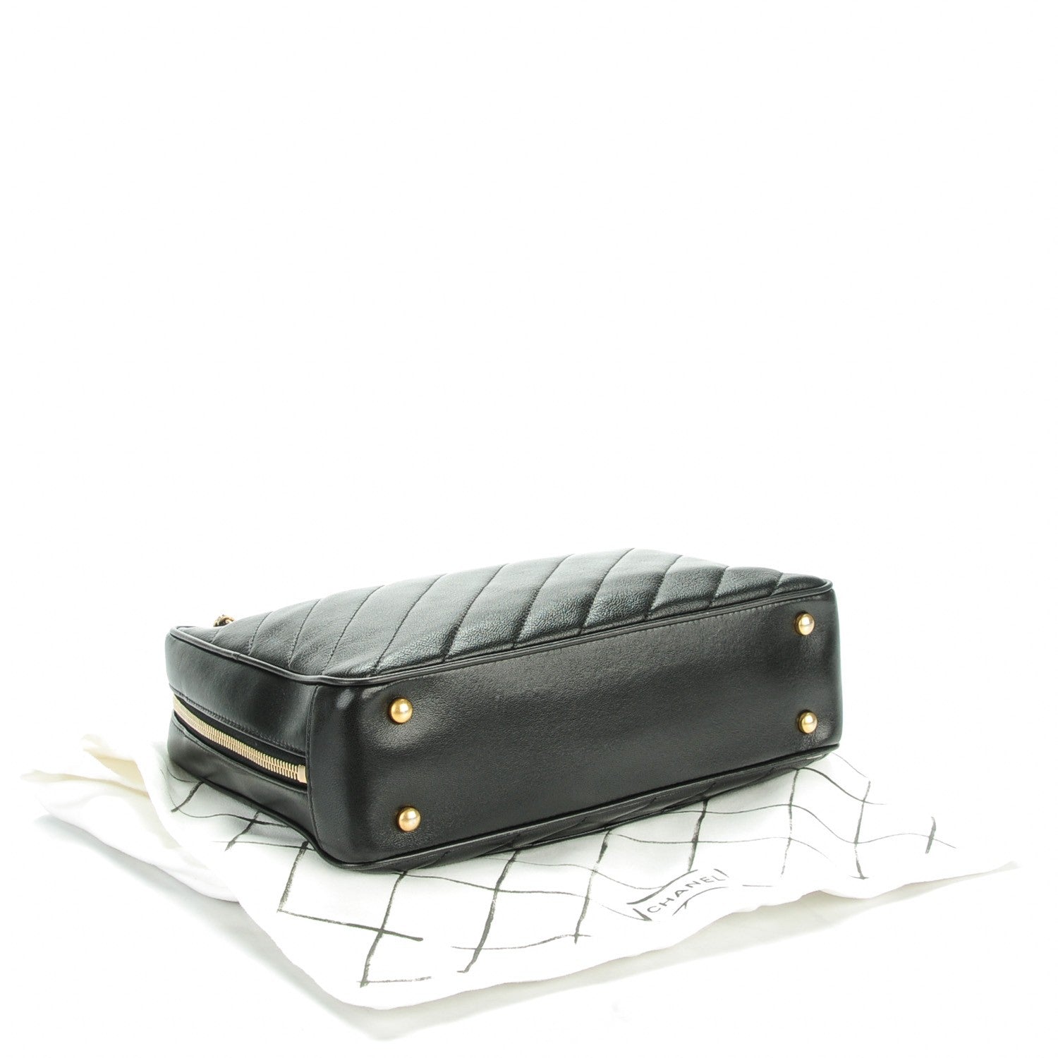Chanel Lambskin Quilted Coco Vintage Camera Case Black 4 of 7