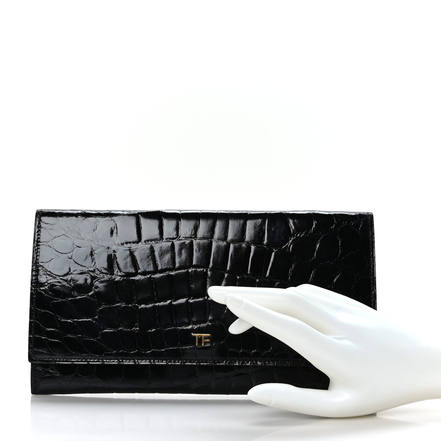 Alligator Clutch Black