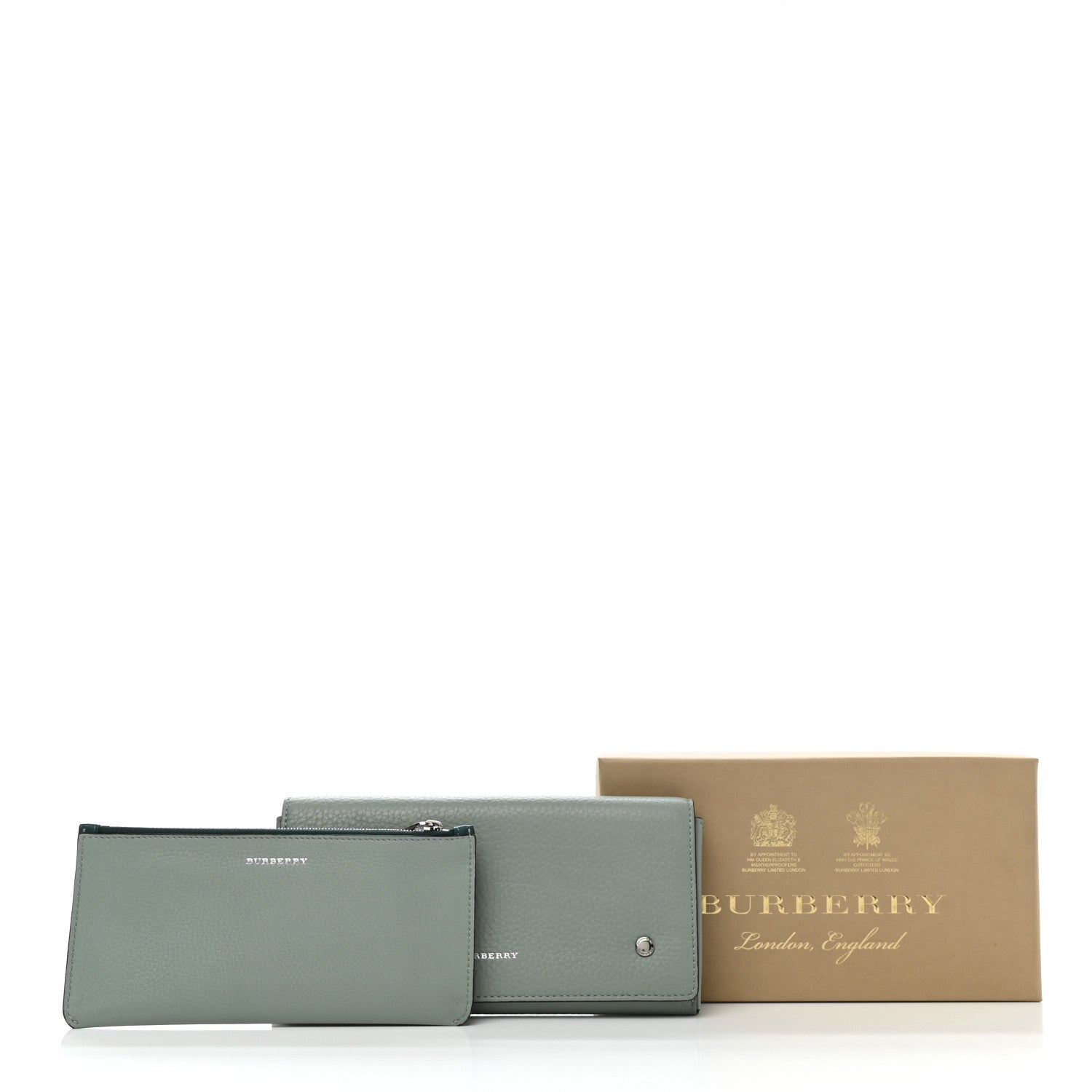 Burberry Calfskin Phone Wallet Smokey Green 9 of 9
