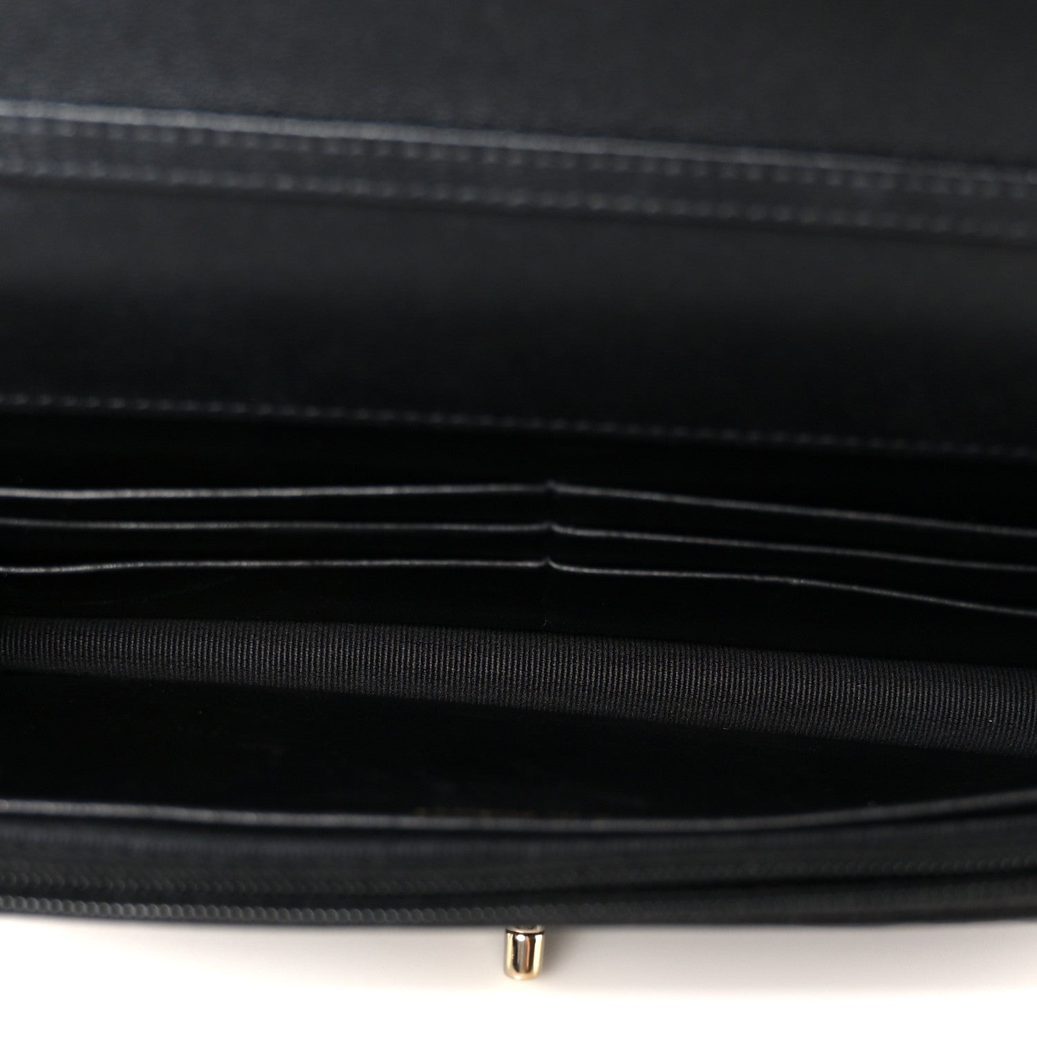 Chanel Lambskin Patent Calfskin Quilted Hold The Line CC Wallet On Chain WOC Black 5 of 12