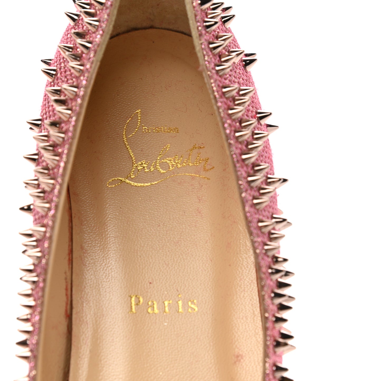 Glitter Diams Follies Spikes Flats 38 Pink