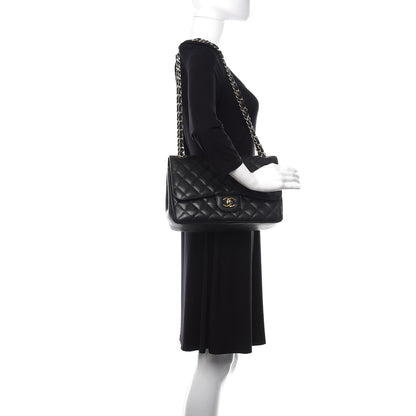 Chanel Caviar Quilted Jumbo Double Flap Black 2 of 11
