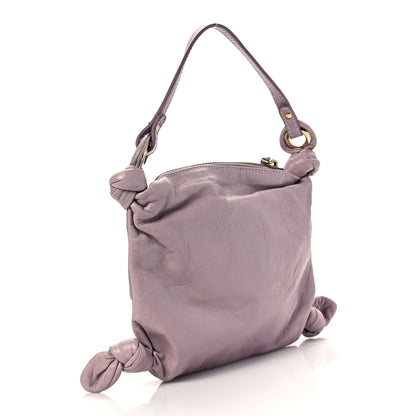 Fendi Calfskin Mini Hobo Bag Lilla 2 of 7